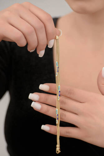 Cetaş Üçlü Fortuna Altın Bileklik - 